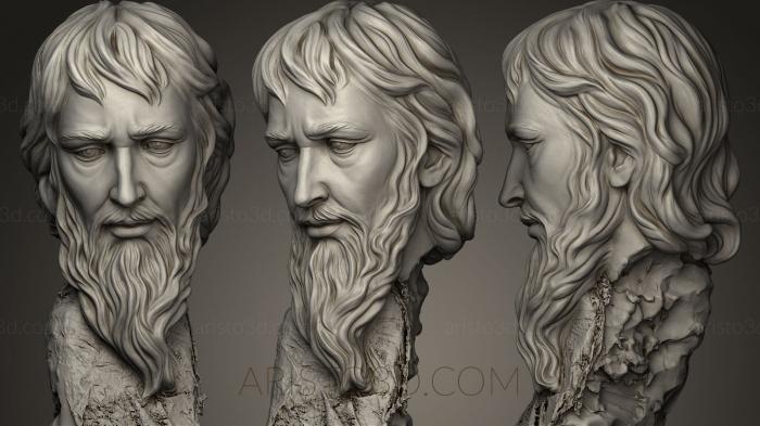 Busts and heads antique and historical (BUSTA_0224) 3D model for CNC machine